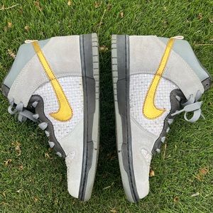 Nike SB Dunks 6.0 High Tops Metallic EUC!!!